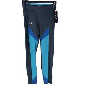 Under Armour Color Blocked Compression Crop Legging Sz XS
